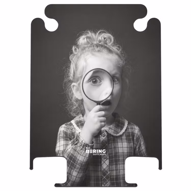 CaseSwap™ - Enfant - Loupe - Portrait - Noir et blanc — 1