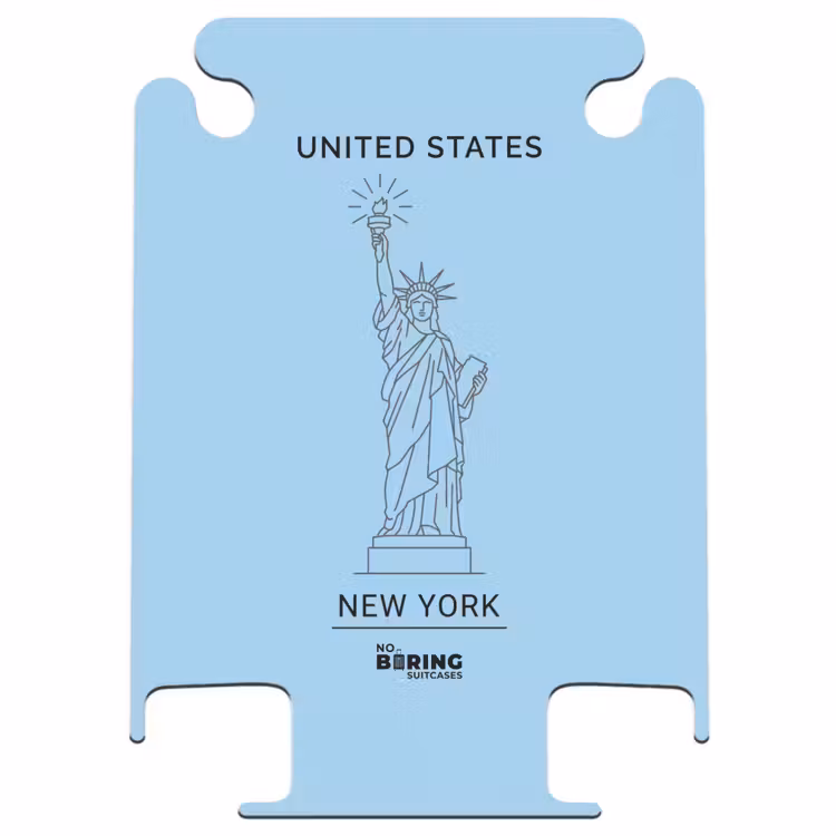 CaseSwap - Monument - Statue de la Liberté - New York - Minimaliste - Bleu — 1