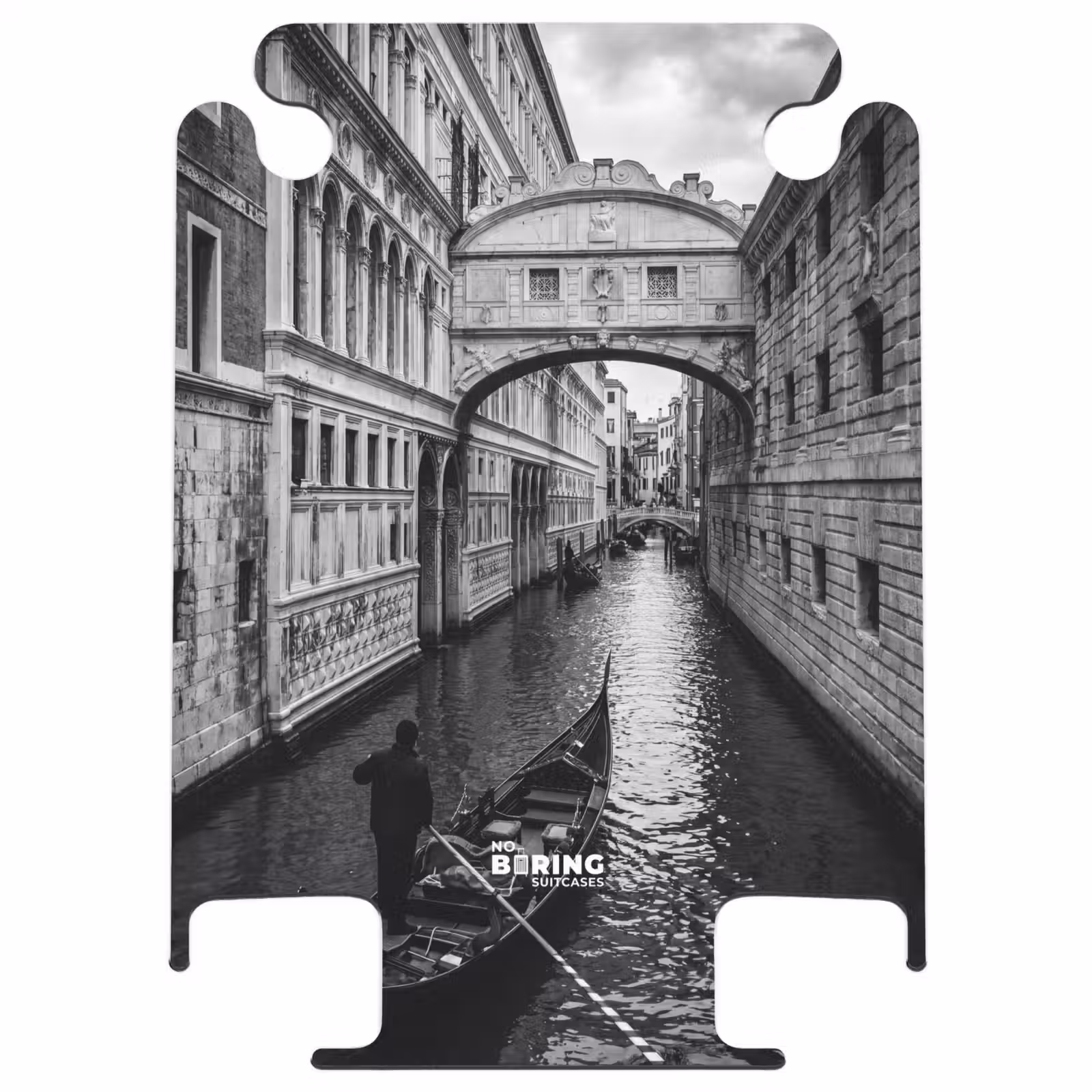 CaseSwap™ - Bateau - Voie navigable - Ville - Noir - Blanc - Architecture — 1