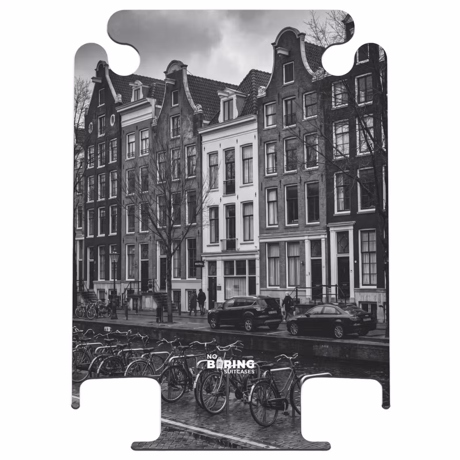 CaseSwap™ - Maison - Canal - Amsterdam - Architecture - Noir et blanc — 1