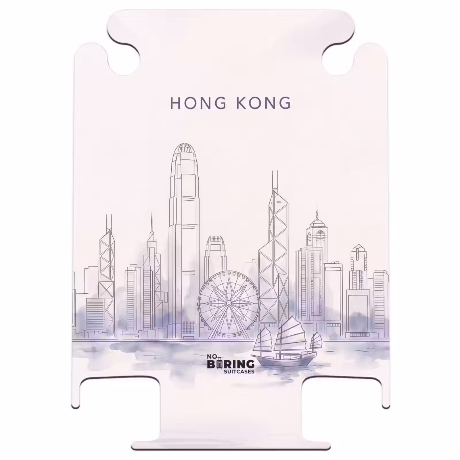 CaseSwap™ - Ville - Skyline - Eau - Dessin au trait - Bleu — 1