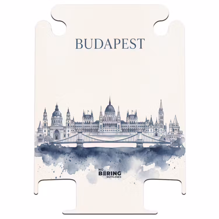 CaseSwap™ - Budapest - Panorama urbain - Architecture - Aquarelle - Bleu — 1