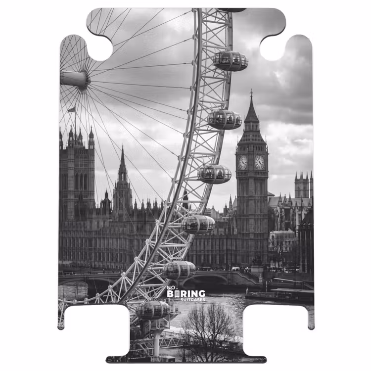 CaseSwap™ - Grande roue - Clocher - Architecture - Noir et blanc - Ville — 1