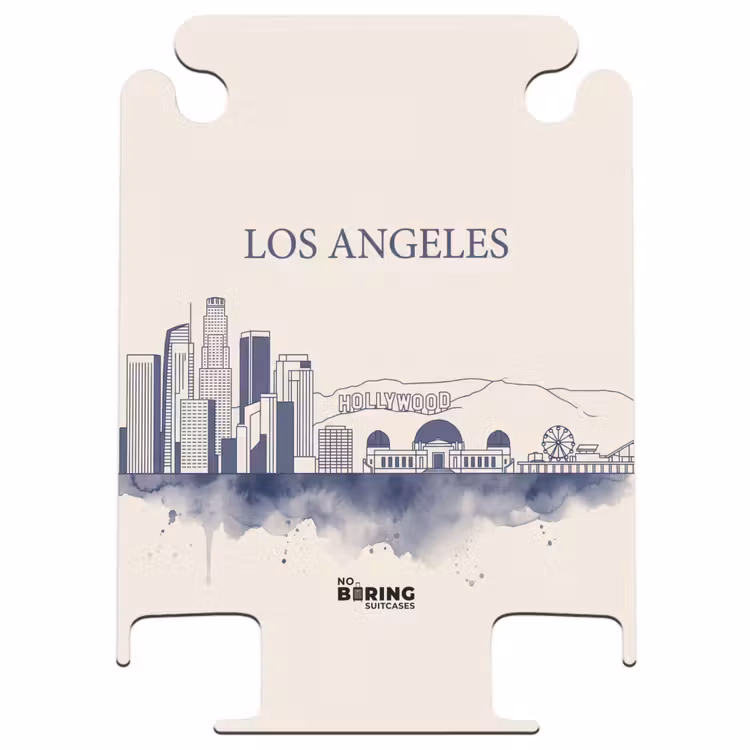 CaseSwap - Los Angeles - Panorama urbain - Architecture - Aquarelle - Bleu — 1