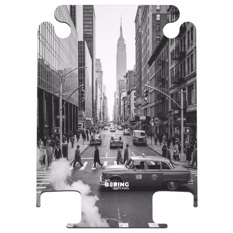 CaseSwap™ - Ville - Rue - Bâtiments - Circulation - Noir et blanc — 1