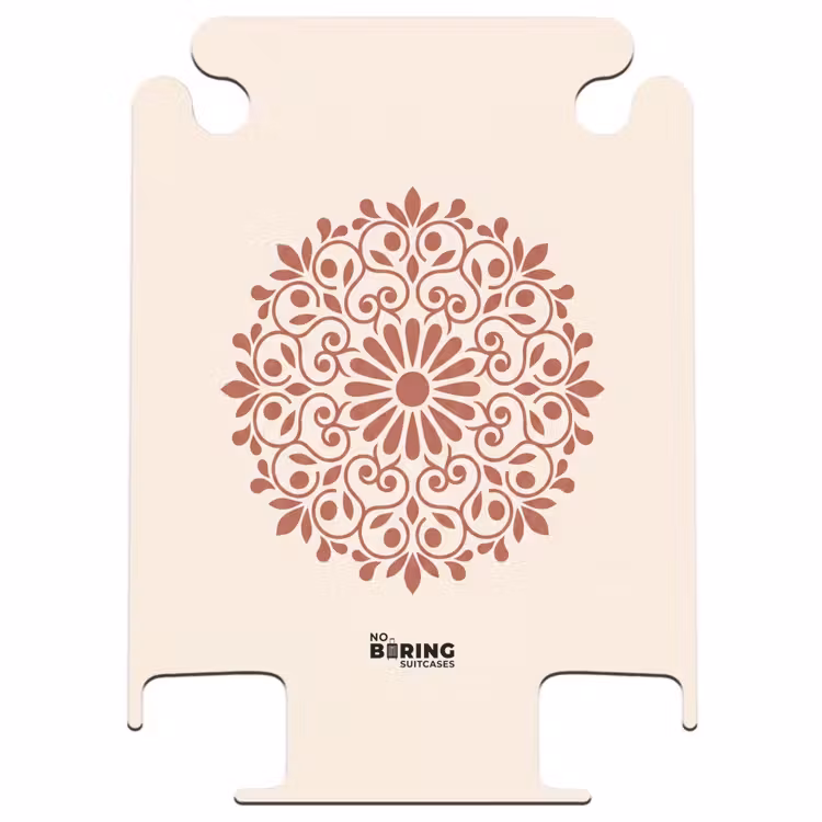 CaseSwap™ - Décoration - Cercle - Symétrique - Moderne - Rouge-brun — 1