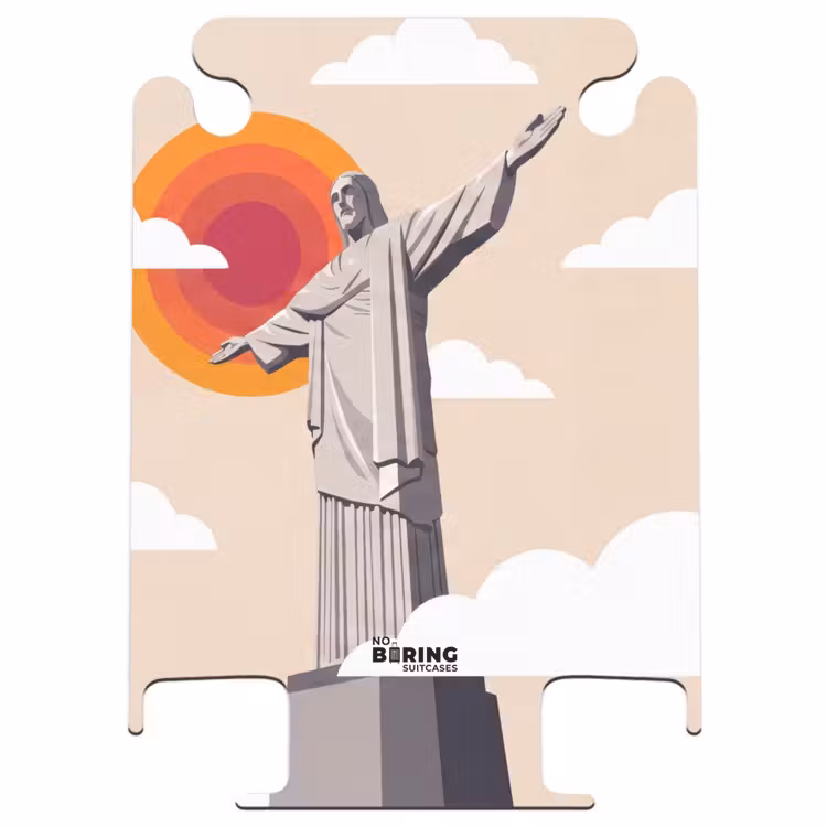 CaseSwap™ - Monument - Ville - Coucher de soleil - Minimaliste - Orange — 1