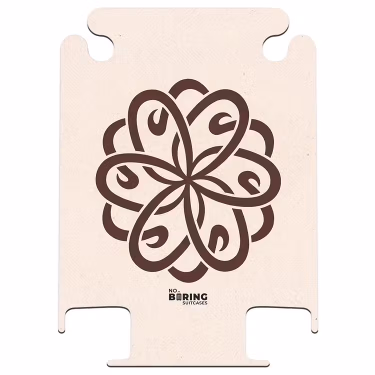 CaseSwap™ - Motif - Bouton - Abstrait - Moderne - Marron — 1