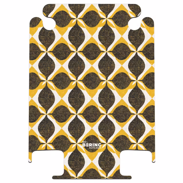 CaseSwap™ - Jaune - Noir - Géométrique - Rétro - Texturé — 1