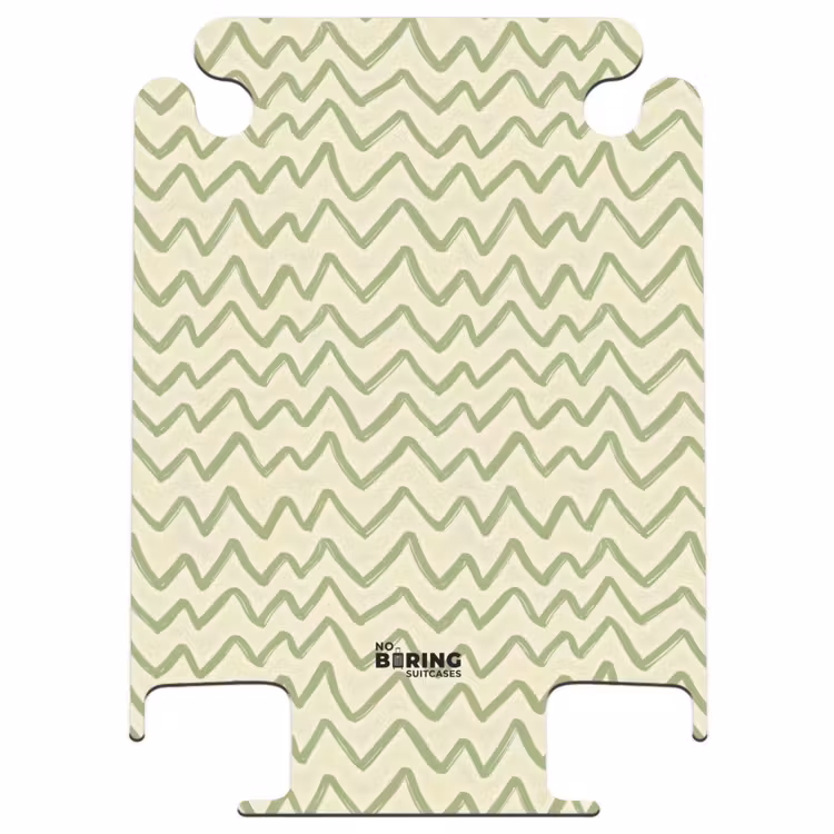 CaseSwap™ - Vert saule - Zigzag - Dessiné à la main - Motif — 1