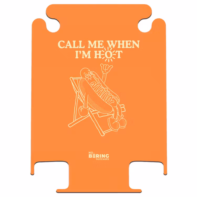 CaseSwap™ - Orange - Hot-dog - Soleil - Blanc — 1