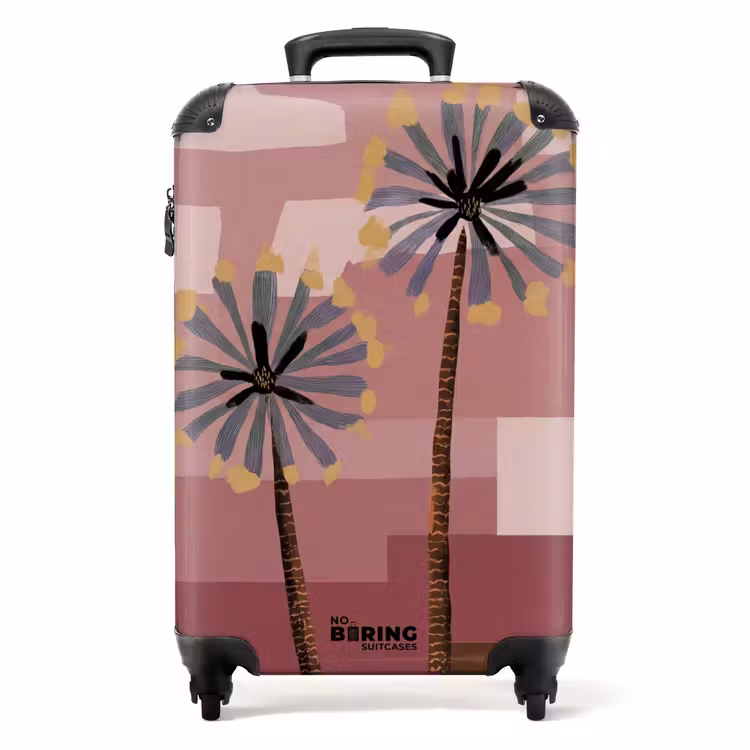 Valise - Illustration - Fleurs - Plaines - Abstrait — 1