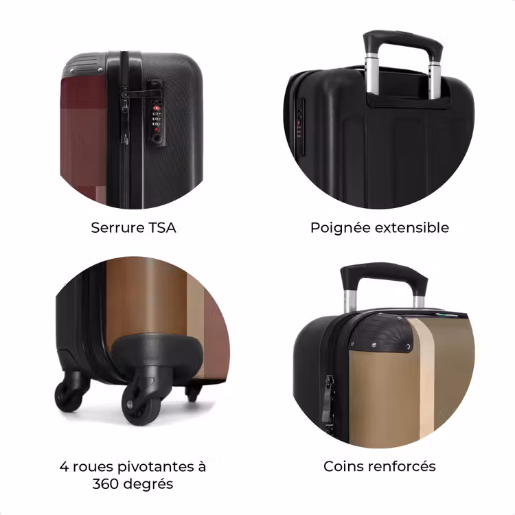 Valise - Plaines - Abstrait - Bordeaux - Lignes — 8