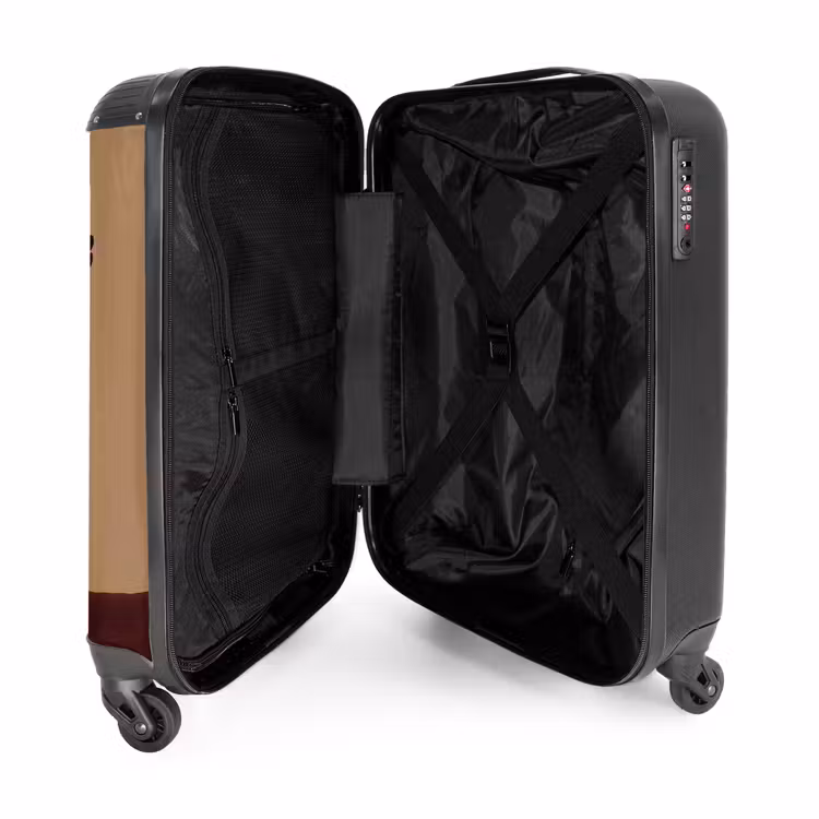 Valise - Minimaliste - Vase - Fleurs - Marron — 5