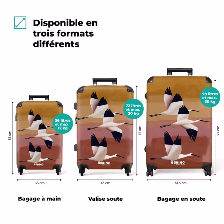 Valise - Oiseaux - Bec - Abstrait — 3