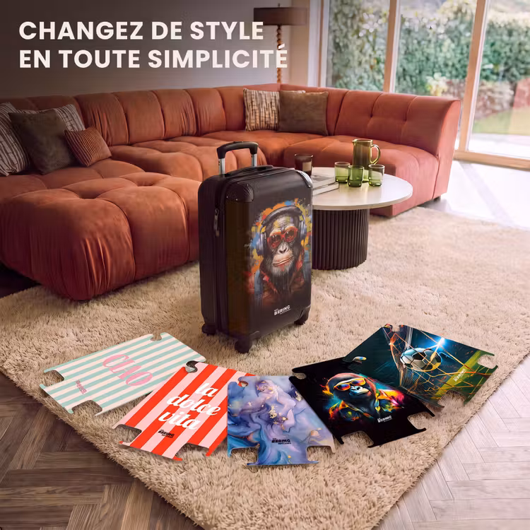 CaseSwap™ - Chimpanzé avec des écouteurs et un spray anti-graffiti — 6
