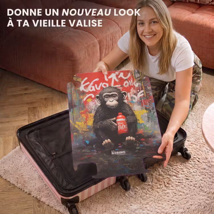 CaseSwap™ - Chimpanzé devant un mur de graffitis — 3