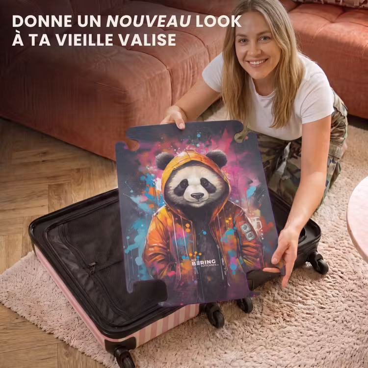 CaseSwap - Panda avec veste orange et éclaboussures de peinture — 3