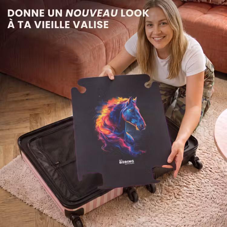 CaseSwap - Vue latérale d'un cheval à la crinière ardente — 3