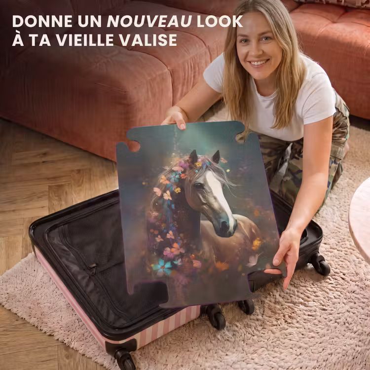 CaseSwap™ - Valise - Animaux - Cheval - Nature - Papillon - Fleurs — 3