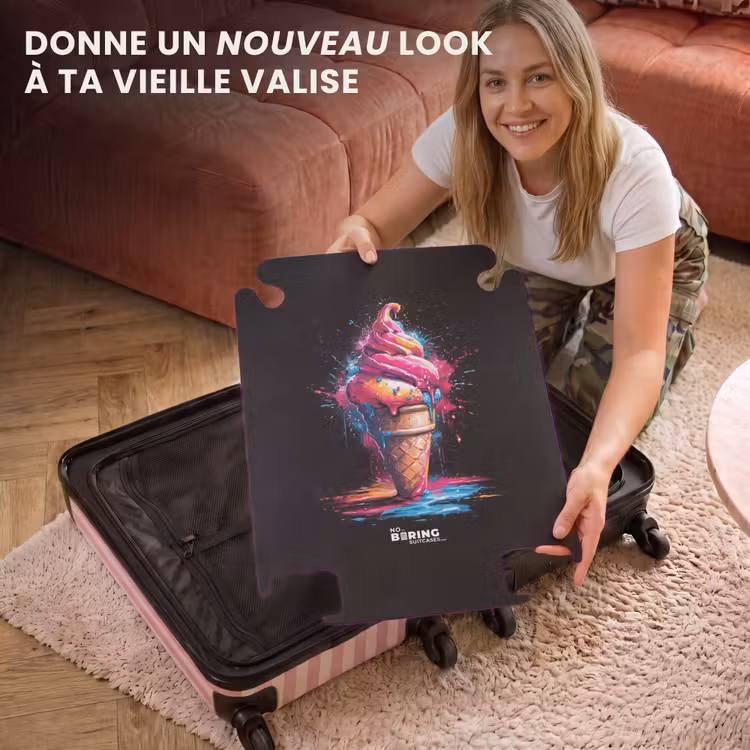 CaseSwap - Cornet de glace avec peinture bleue et rose — 3