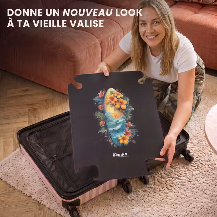 CaseSwap™ - Planche de surf entourée de fleurs — 3
