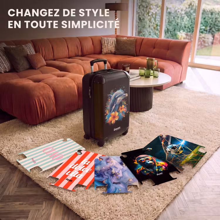 CaseSwap™ - Dauphin au milieu des graffitis de fleurs — 6
