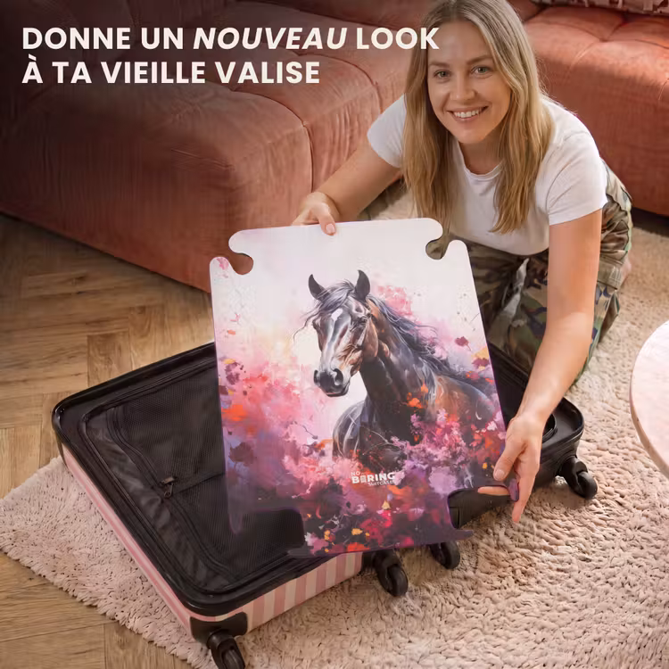CaseSwap™ - Aquarelle d'un cheval en explosion de couleurs — 3