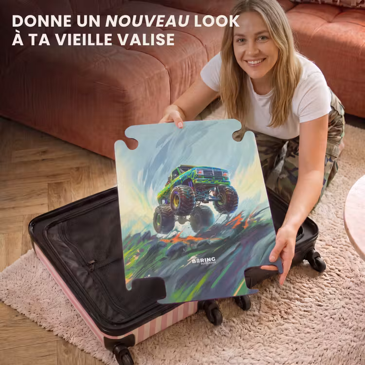 CaseSwap™ - Camion monstre vert avec coups de pinceau — 3