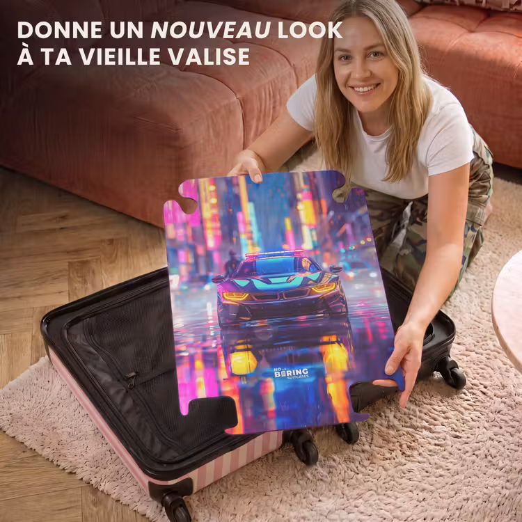 CaseSwap™ - Voiture de nuit au néon — 3