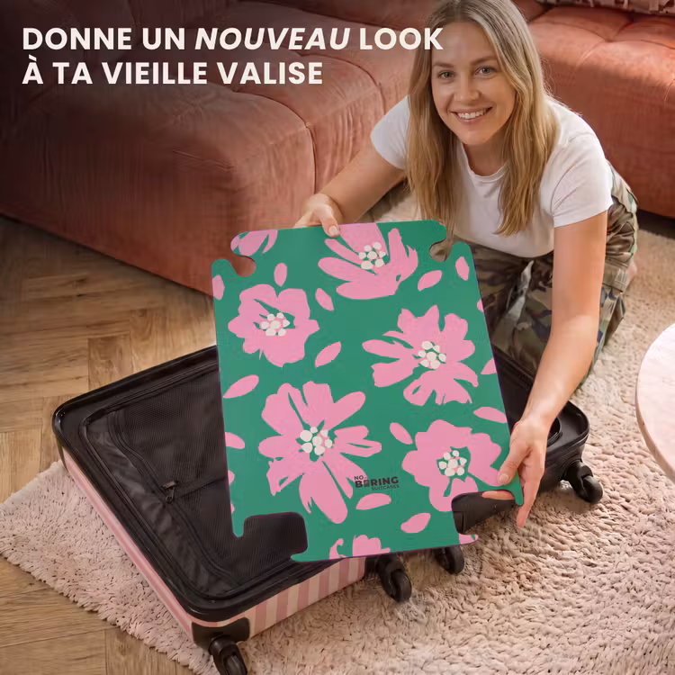 CaseSwap™ - Fleurs pastel - Rose et vert — 3