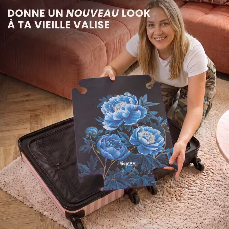 CaseSwap™ - Fleurs vintage - Pivoines bleues — 3