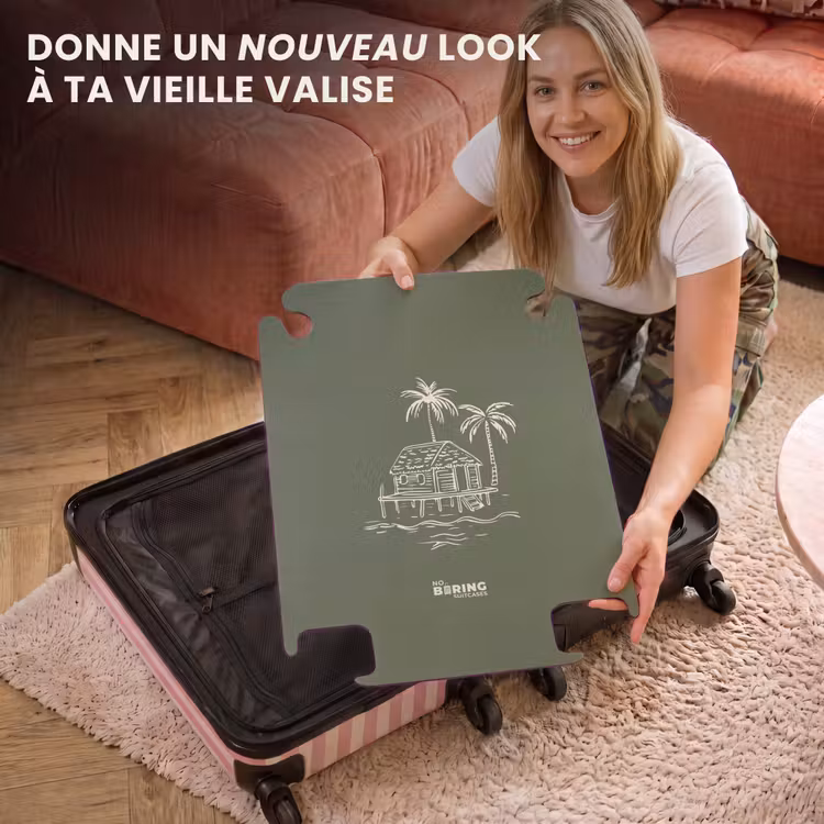 CaseSwap - Palmiers - Île sur fond vert olive — 3