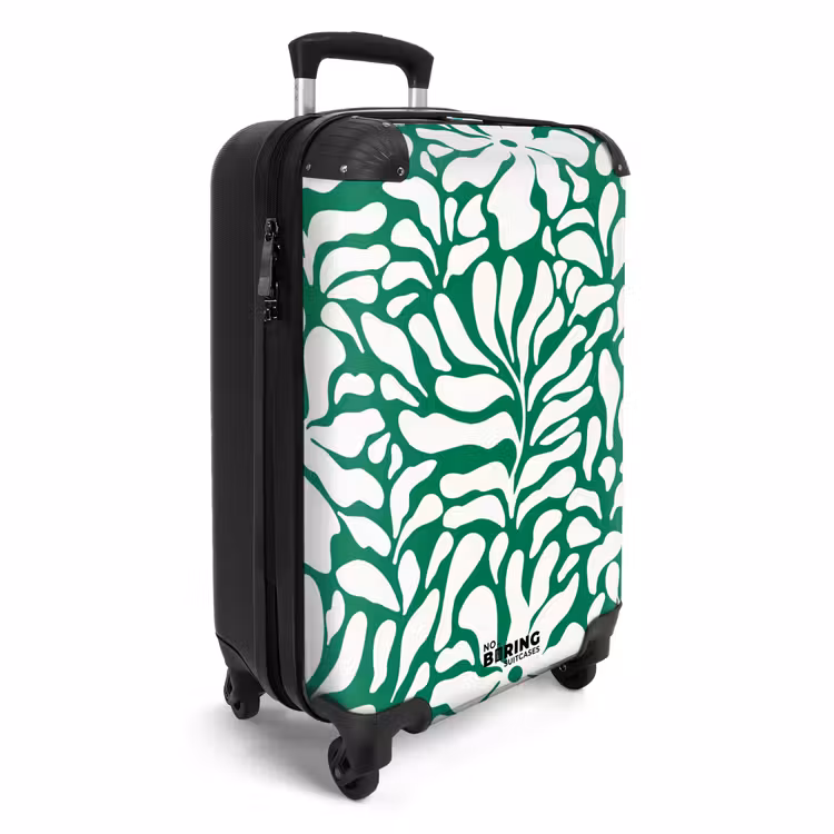 CaseSwap™ - Abstrait - Motif floral vert/blanc — 2
