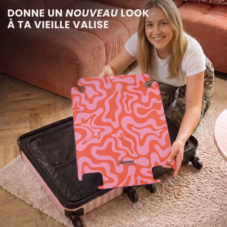 CaseSwap™ - Abstrait - Rose organique/rouge — 3