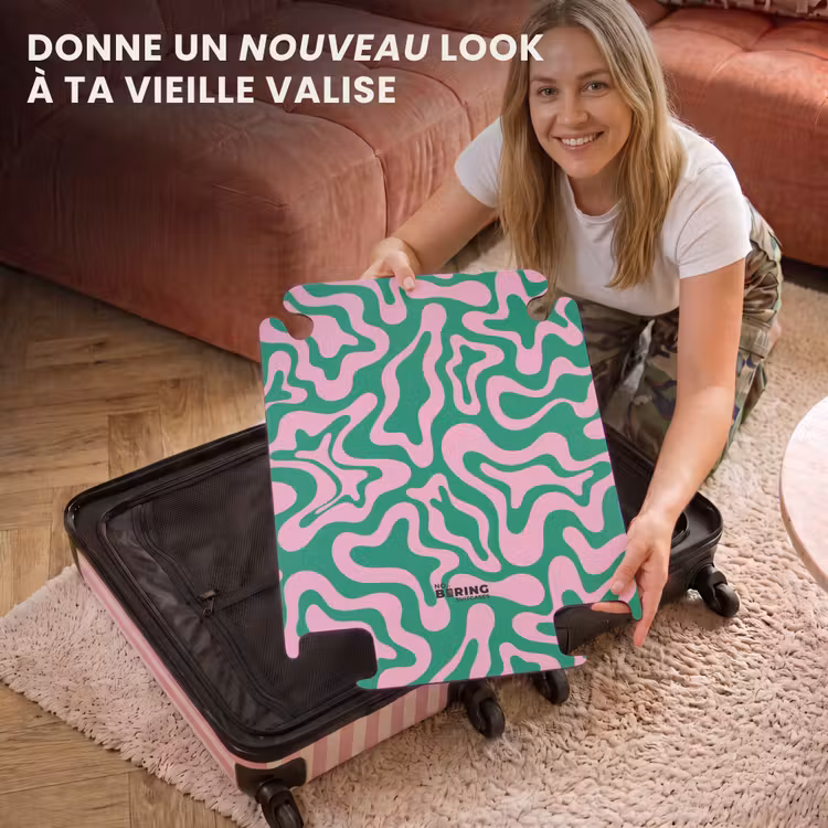 CaseSwap™ - Abstrait - Rose/vert organique — 3