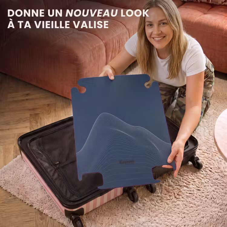 CaseSwap™ - Abstrait - Lignes ondulées Bleu — 3