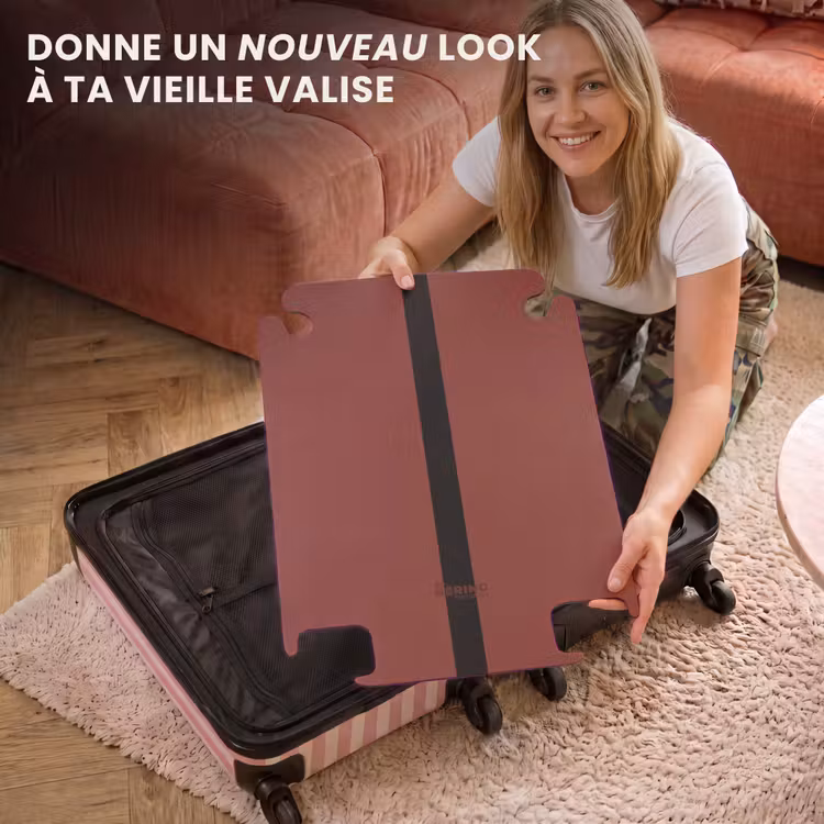 CaseSwap - Minimal - Rouge foncé avec une bande noire — 3