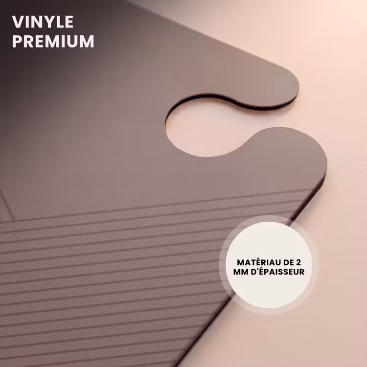 CaseSwap™ - Minimal - Lignes entrecroisées sur fond taupe foncé — 5