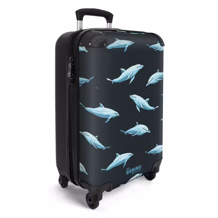 CaseSwap - Motifs - Dauphins sur fond bleu foncé — 2