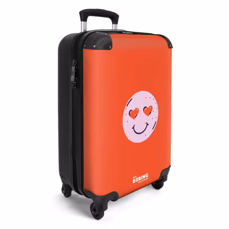 CaseSwap™ - Motifs - Emoji heureux sur fond rouge — 2