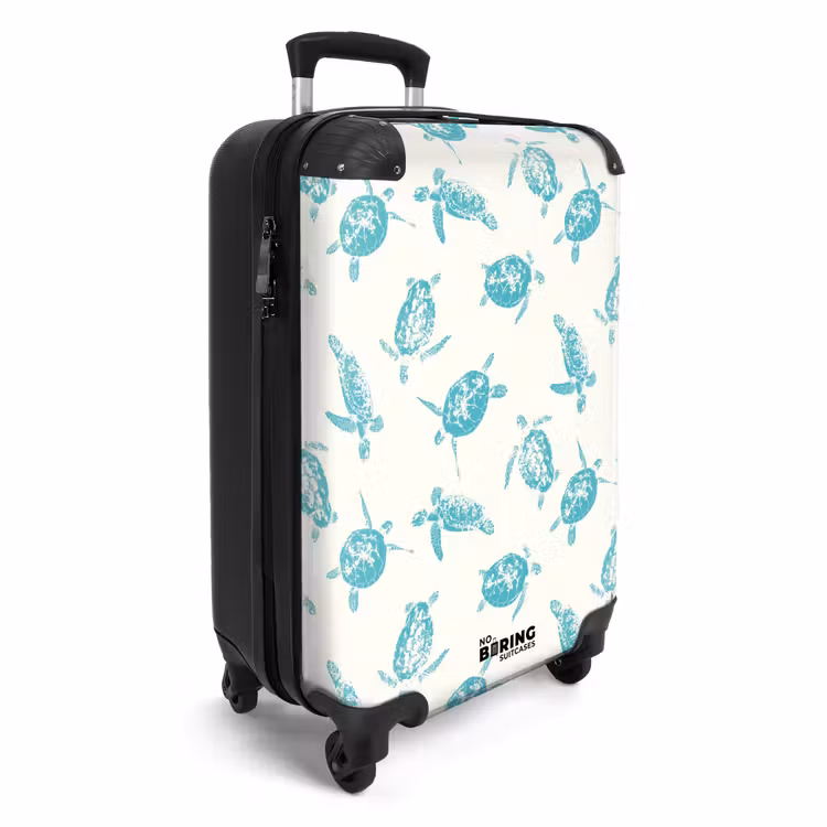 CaseSwap™ - Motifs - Tortues bleues sur fond crème — 2