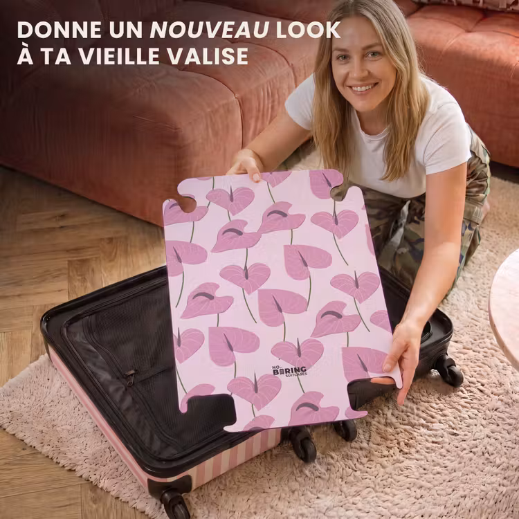 CaseSwap™ - Souvenirs d'été - Motif anthurium rose — 3