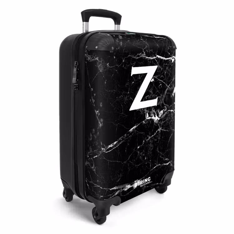 CaseSwap™ - Aspect marbré - Lettre Z - Noir — 2