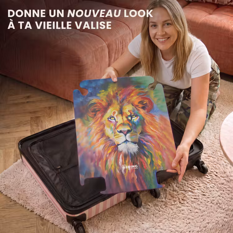 CaseSwap™ - Portrait d'un lion à la peinture à l'huile colorée — 3