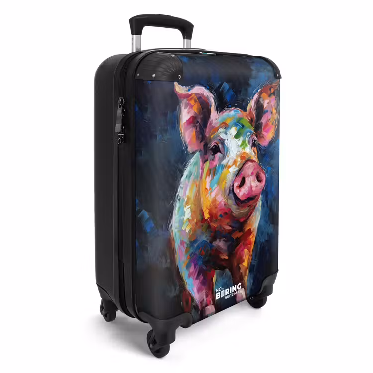 CaseSwap - Cochon sur fond sombre comme art à l'huile — 2