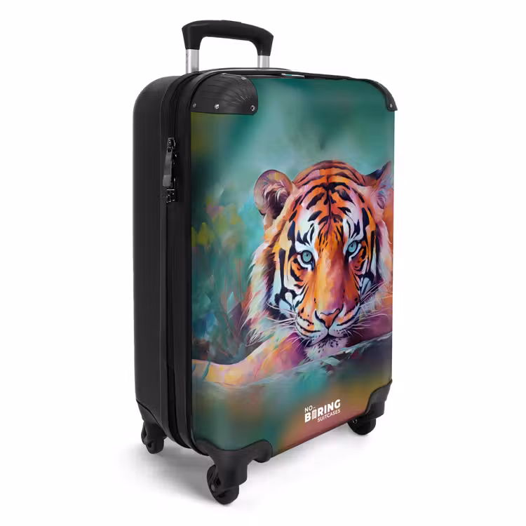 CaseSwap - Peinture à l'huile représentant un tigre couché — 2