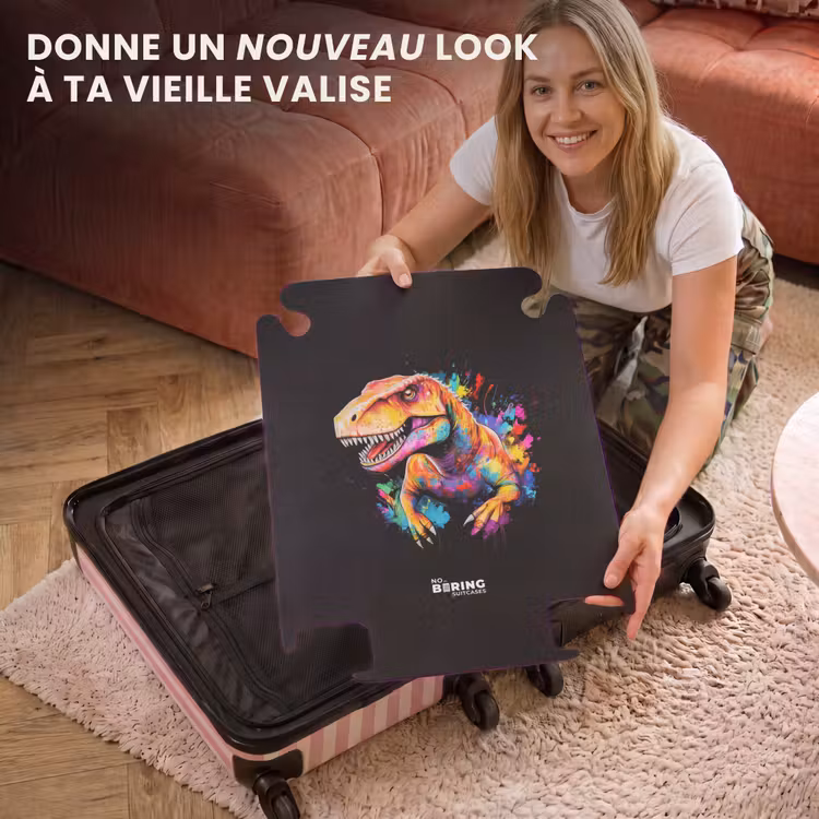 CaseSwap™ - Dinosaure avec graffitis colorés — 3
