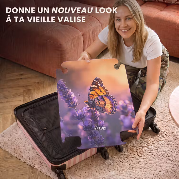 CaseSwap™ - Papillon sur lavande pourpre — 3