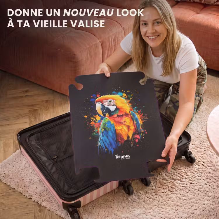 CaseSwap™ - Perroquet coloré avec graffiti — 3